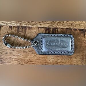 Coach Silver Leather Mini Replacement Hangtag